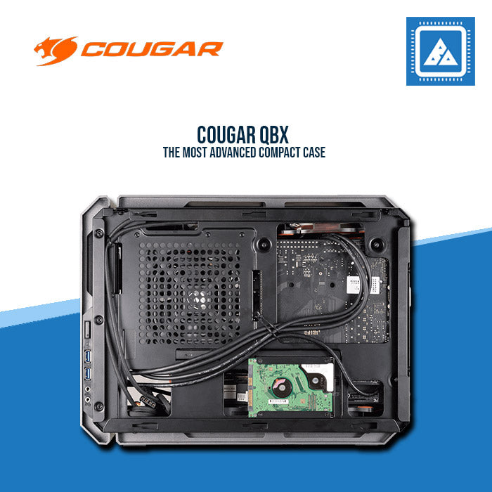 COUGAR QBX ULTRA COMPACT GAMING CASE /ATX PSU COMPATIBLE/ 1*FAN (M-ITX) COUGAR QBX ULTRA COMPACT GAMING CASE /ATX PSU COMPATIBLE/ 1*FAN (M-ITX)